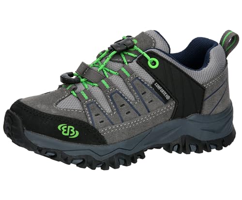 Brütting Mount Pinos Kids Low Trekkingsschuhe, Grau/Marine/Lemon, 28 EU von Brütting