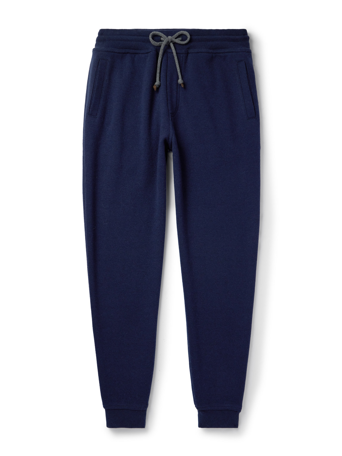 Brunello Cucinelli - Tapered Cashmere-Blend Sweatpants - Men - Blue - XXXL von Brunello Cucinelli