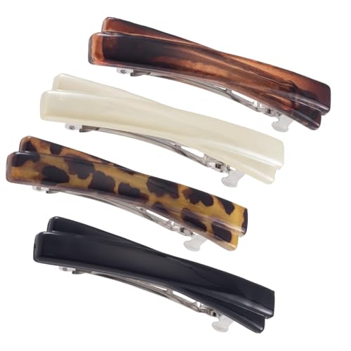 Btgghytr Modische Leoparden-Haarspangen, kreatives Muster, Haarnadel für Kinder, für den täglichen Gebrauch, Haar-Styling-Clips für Damen und Mädchen, 4 Stück Btgghytr Modische Leoparden-Haarspangen, kreatives Muster, Haarnadel für Kinder, für den täglichen Gebrauch, Haar-Styling-Clips für Damen und Mädchen, 4 Stück von Btgghytr