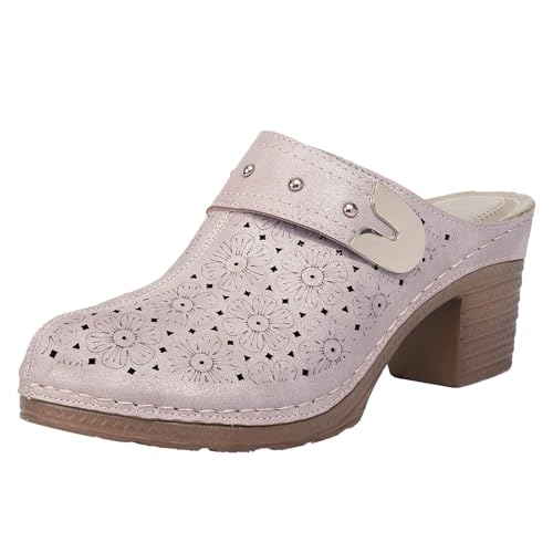 Hausschuhe Damen Bequem Clogs rutschfeste Pantoletten Leicht Gartenschuhe Hausschuhe Damen Bequem Clogs rutschfeste Pantoletten Leicht Gartenschuhe von Btruely