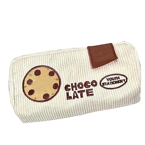 Buachois Cooki Stickerei-Federmäppchen, Stifttasche, Reißverschluss-Bleistifttasche, Damen-Make-up-Tasche Für Büro, Organizer, Aufbewahrungstasche von Buachois