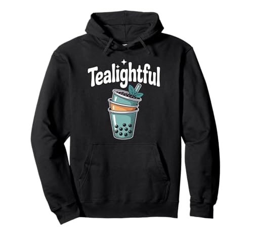 Teelicht im Boba-Design für Teeliebhaber Pullover Hoodie Teelicht im Boba-Design für Teeliebhaber Pullover Hoodie von Bubble Tea Enthusiast Apparel