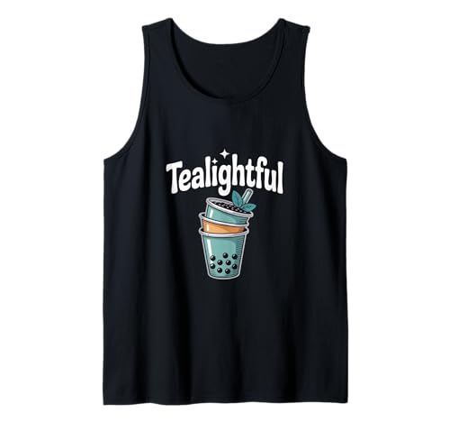 Teelicht im Boba-Design für Teeliebhaber Tank Top Teelicht im Boba-Design für Teeliebhaber Tank Top von Bubble Tea Enthusiast Apparel