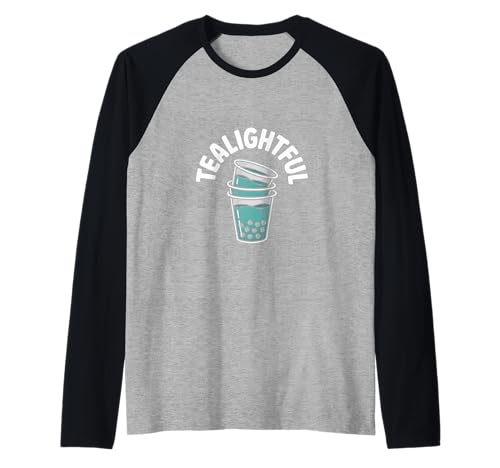 Lustiges Teelicht im Bubble Tea-Design Raglan Lustiges Teelicht im Bubble Tea-Design Raglan von Bubble Tea Enthusiasts Fun Lovers
