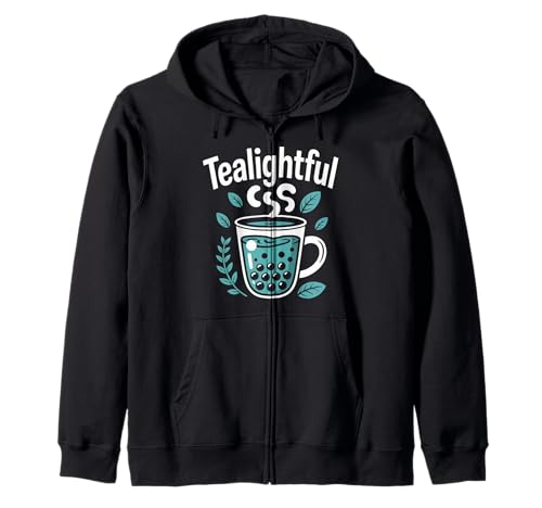 Teelichter Bubble Tea macht Spaß Kapuzenjacke Teelichter Bubble Tea macht Spaß Kapuzenjacke von Bubble Tea Lovers Leafy Delightful