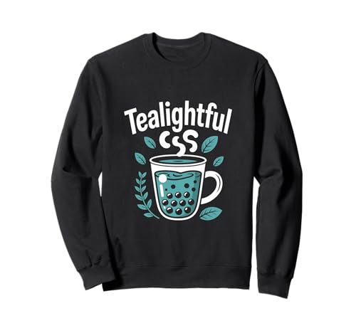 Teelichter Bubble Tea macht Spaß Sweatshirt Teelichter Bubble Tea macht Spaß Sweatshirt von Bubble Tea Lovers Leafy Delightful