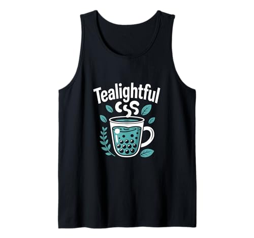 Teelichter Bubble Tea macht Spaß Tank Top Teelichter Bubble Tea macht Spaß Tank Top von Bubble Tea Lovers Leafy Delightful