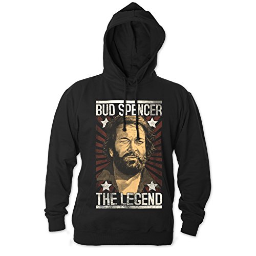 Bud Spencer Herren Legend Hoodie (schwarz) (3XL) von Bud Spencer