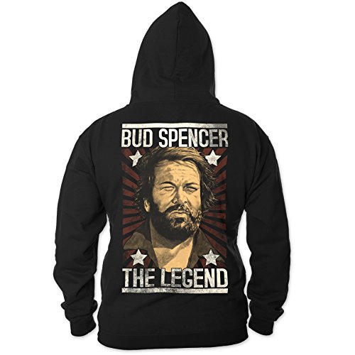 Bud Spencer Herren Legend Zipper (schwarz) (L) von Bud Spencer