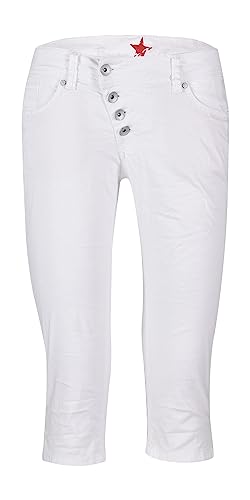 Buena Vista Damen Hose Malibu Capri Stretch Twill (as3, Alpha, x_l, Regular, Regular, weiß) von Buena Vista