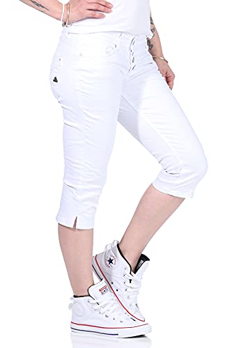 Buena Vista Hosen Damen Malibu Capri Stretch Twill - White - weiß - Gr. M von Buena Vista