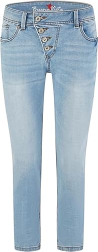 Buena Vista Damen Jeans Malibu 7/8 Sretch Denim (DE/NL/SE/PL, Alphanumerisch, S, Regular, Regular, Blue Denim Soft) von Buena Vista