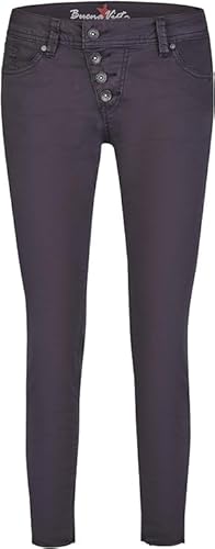 Buena Vista Damen Jeans Malibu 7/8 Stretch Twill Hose (DE/NL/SE/PL, Alphanumerisch, S, Regular, Regular, Dark Blue) von Buena Vista