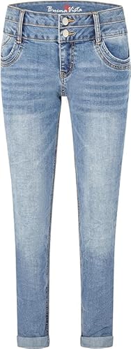 Buena Vista Damen Jeans Malibu II Stretch (DE/NL/SE/PL, Alphanumerisch, XL, Regular, Regular, Bright Denim) von Buena Vista