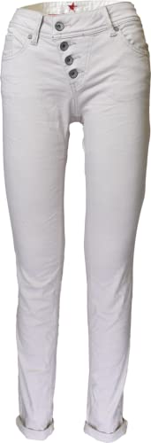 Buena Vista Damen Jeans Malibu Stretch Twill Weiss-XL von Buena Vista