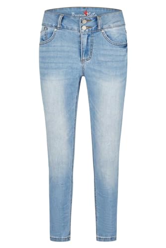 Buena Vista Damen Jeans Tummyless 7/8 Stretch Denim (DE/NL/SE/PL, Alphanumerisch, XS, Regular, Regular, Azur Denim) von Buena Vista