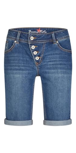 Buena Vista Damen Jeansshorts Malibu-Short Stretch Denim (DE/NL/SE/PL, Alphanumerisch, M, Regular, Regular, mid Blue) von Buena Vista