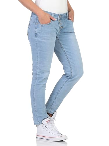 Buena Vista Jeans Hosen Damen - Malibu 7/8 - Stretch Denim - Beinabschluss gesäumt - Helles Jeansblau Gr. XL von Buena Vista