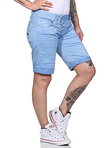 Buena Vista Jeans Hosen Damen - Malibu Short - Stretch Twill - hellblau (as3, Alpha, x_s, Regular, Regular) von Buena Vista