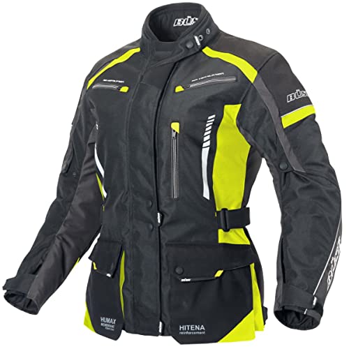 Büse Torino II Textiljacke Motorradjacke schwarz/neongelb Damen 38 von Büse