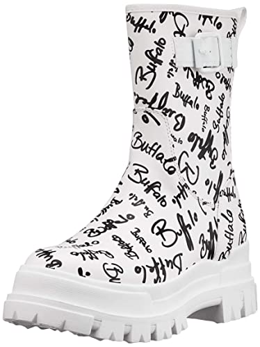 Buffalo Damen ASPHA RAIN LO Mode-Stiefel, White/Black, 40 EU von Buffalo