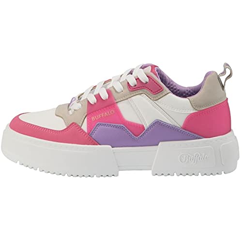 Buffalo Damen Low-Top Sneaker RSE V2, Damen Sneaker,Sportschuhe,Freizeitschuhe,Turnschuhe,Laufschuhe,Weiß (White/Purple/PINK),37 EU / 4 UK von Buffalo