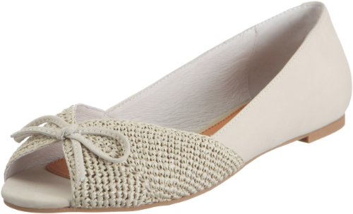 Buffalo London 210-5228 Nubuck Raffia White 09 117221, Damen, Ballerinas, Weiss (White 09), EU 41 von Buffalo