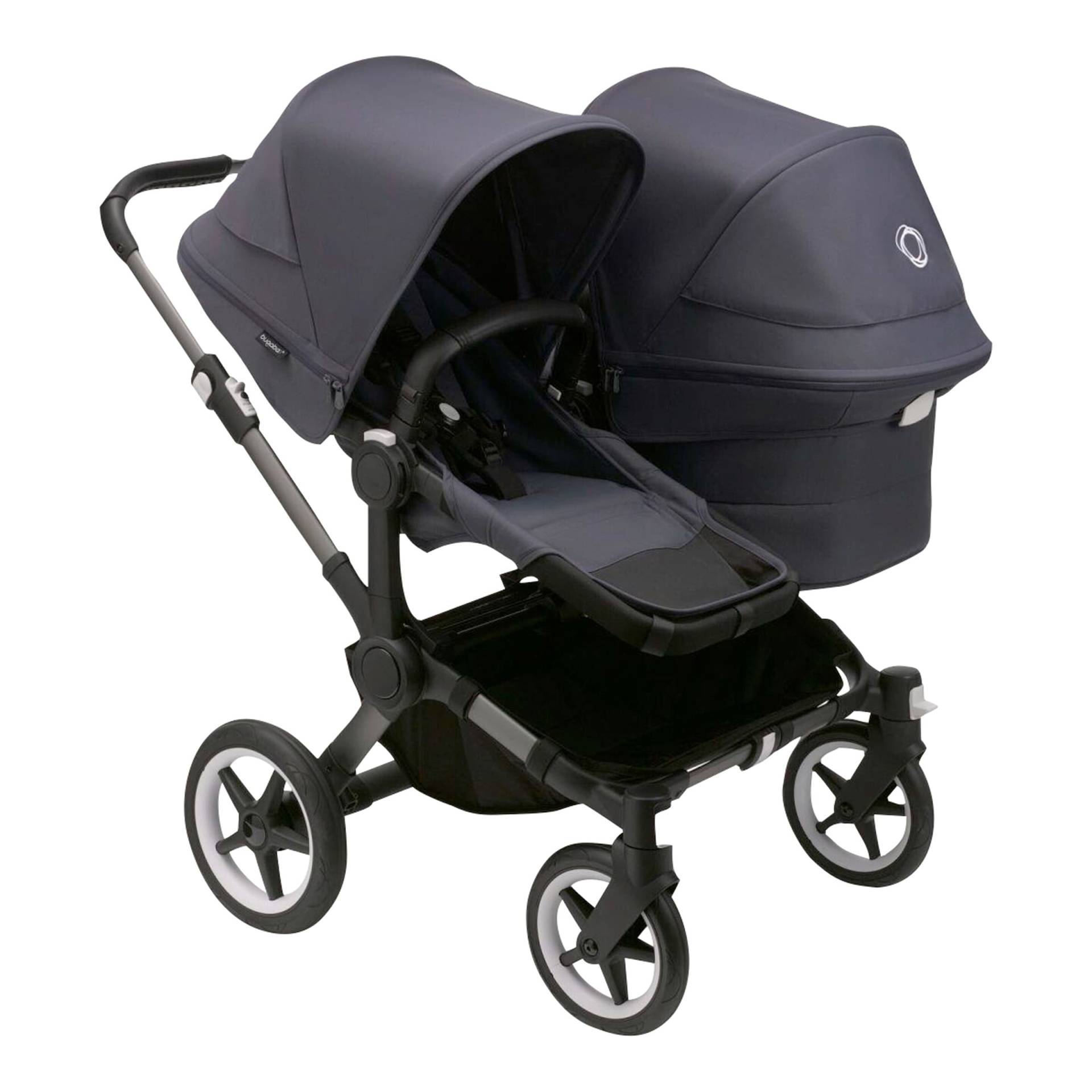 Bugaboo Donkey 5 Kinderwagen Geschwisterwagen Bundle Duo blau von Bugaboo