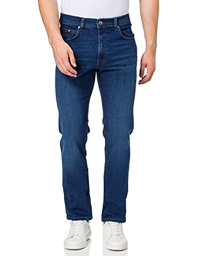 bugatti Herren Regular Fit Baumwoll- Stretch Straight Jeans, Blau (Dunkel Blau 373), 33W / 30L EU von bugatti