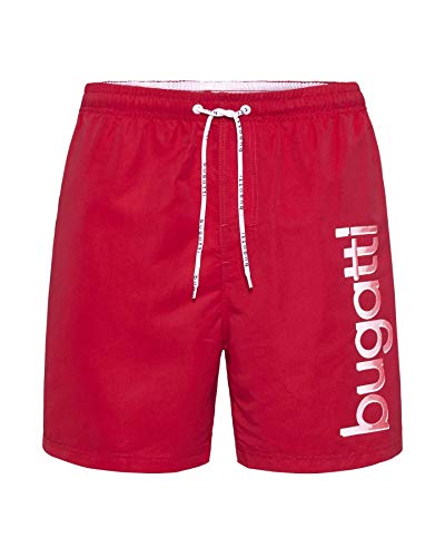 Bugatti - Herren Badeshort in Marineblau, türkis oder schwarz, Rot (Tomato Red), 6XL von bugatti