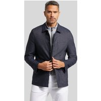 Sportliches Sakko aus Leinen-Cotton-Mix in Denimoptik in marine von Bugatti