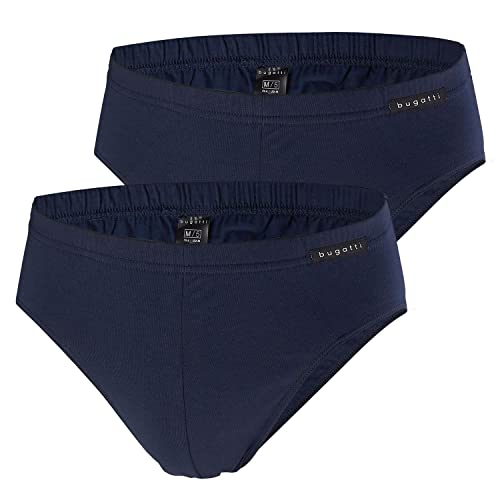 bugatti Herren Slips, Sport Brief, 4 Stück (8, Navy) von bugatti