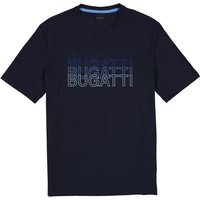 bugatti Herren T-Shirt blau Baumwolle von Bugatti