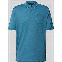 bugatti Regular Fit Poloshirt mit Brusttasche in Petrol, Größe XXXL von Bugatti