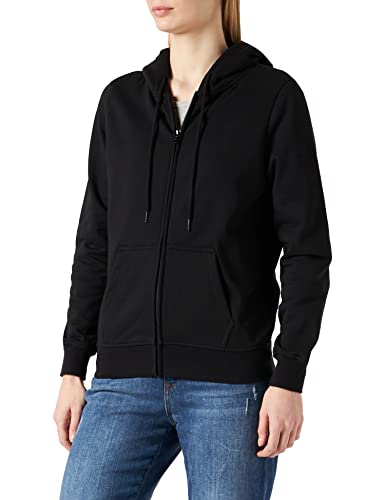 Build Your Brand Damen Ladies Basic Zip Hoody Kapuzenpullover, Black, S von Build Your Brand