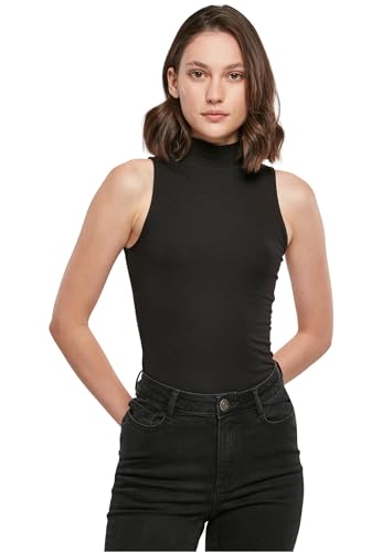 Build Your Brand Damen BY235-Ladies Sleeveless Turtleneck Body T-Shirt, Black, L von Build Your Brand