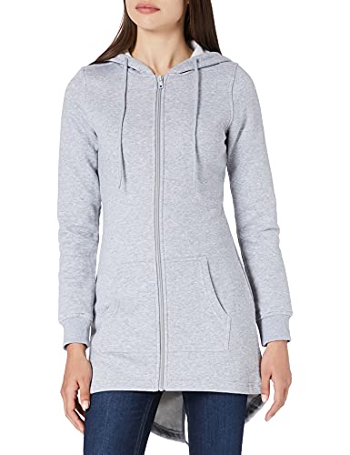 Build Your Brand Damen BY148-Ladies Sweat Parka Kapuzenpullover, Heather Grey, 4XL von Build Your Brand