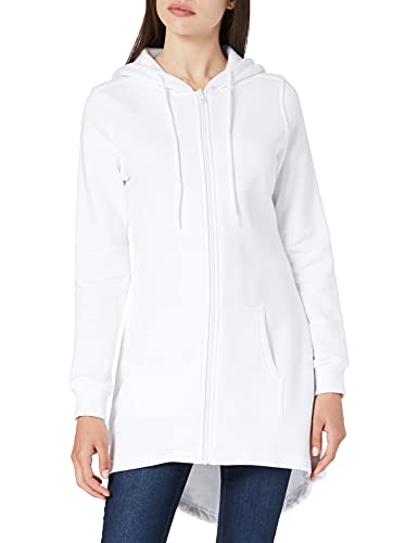 Build Your Brand Damen BY148-Ladies Sweat Parka Kapuzenpullover, White, 3XL von Build Your Brand