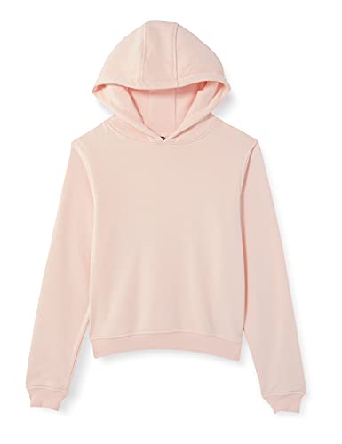 Build Your Brand Girls BY113-Girls Cropped Sweat Hoody Hooded Sweatshirt, pink, 122/128 von Build Your Brand