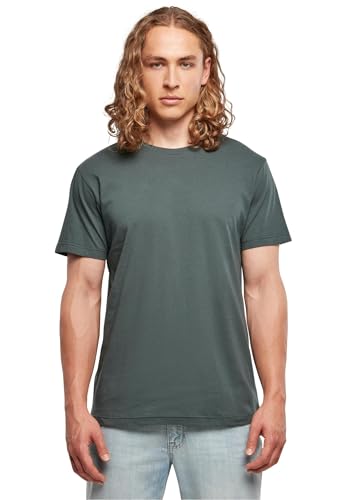 Build Your Brand Herren BB010-Basic Round Neck T-Shirt, Bottlegreen, 5XL von Build Your Brand