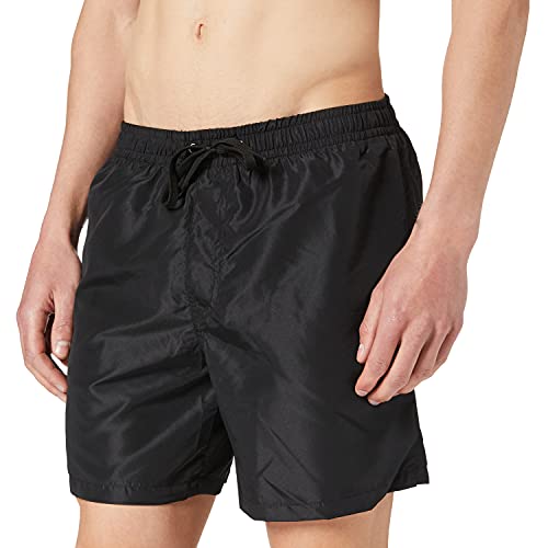 Build Your Brand Herren BY153-Recycled Swim Shorts Badehose, Black, M von Build Your Brand