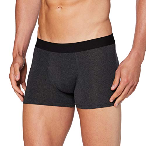 Build Your Brand Mens BY132-Men Boxer Shorts 2-Pack Underwear, Charcoal, 3XL von Build Your Brand