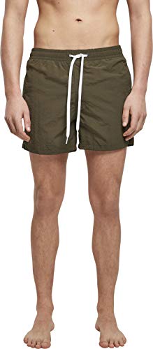 Build Your Brand Mens BY050-Swim Shorts, Olive, 5XL von Build Your Brand
