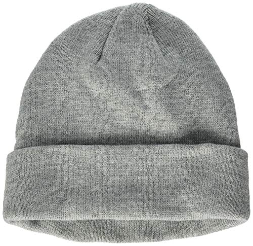 Build Your Brand Unisex kraftig strik Beanie Hat, heather grey, Einheitsgröße EU von Build Your Brand