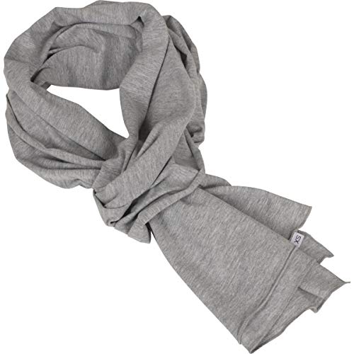 Build Your Brand Unisex Jersey Scarf Schal, Heather Grey, one Size von Build Your Brand