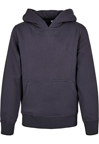 Build Your Brand Unisex Kinder Organic Basic Kids Hoody Kapuzenpullover, navy, 146-152 von Build Your Brand