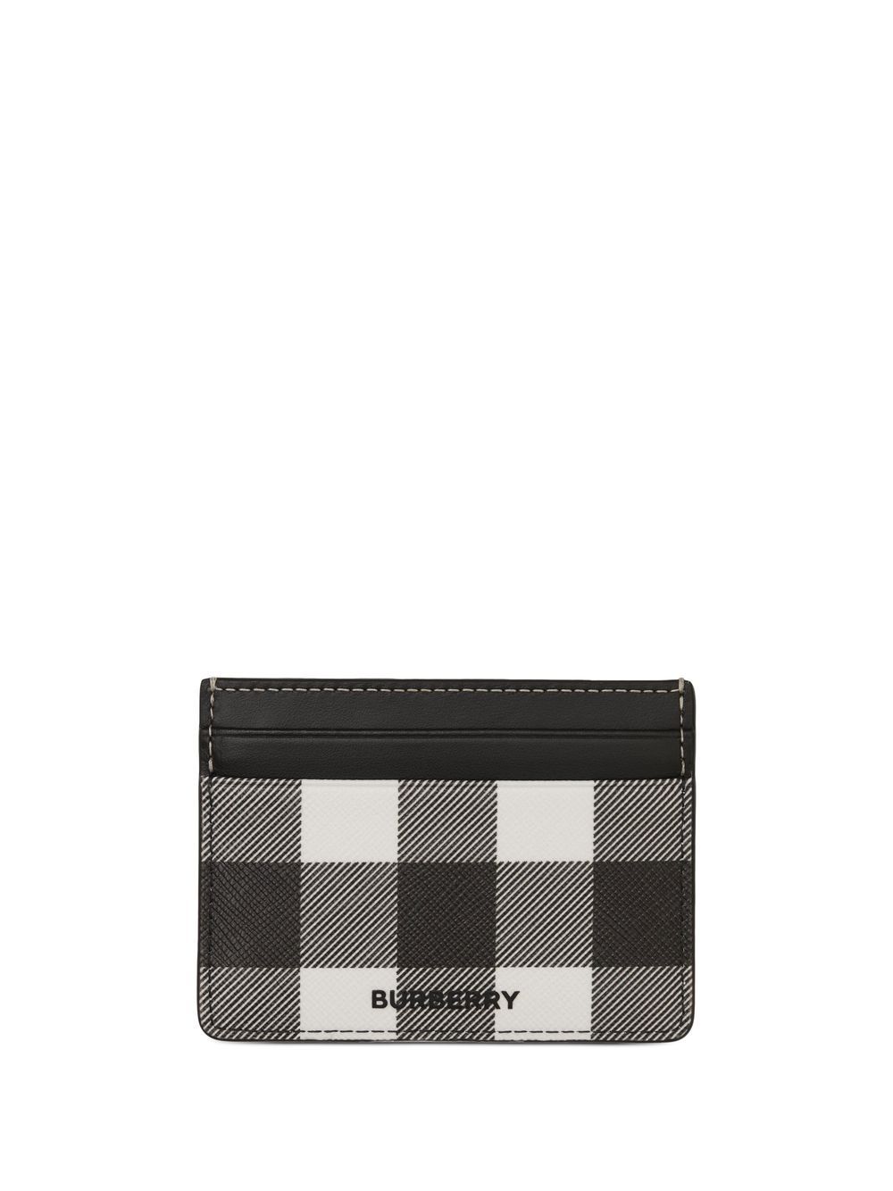 Burberry Kartenetui mit Exaggerated-Check - Schwarz von Burberry