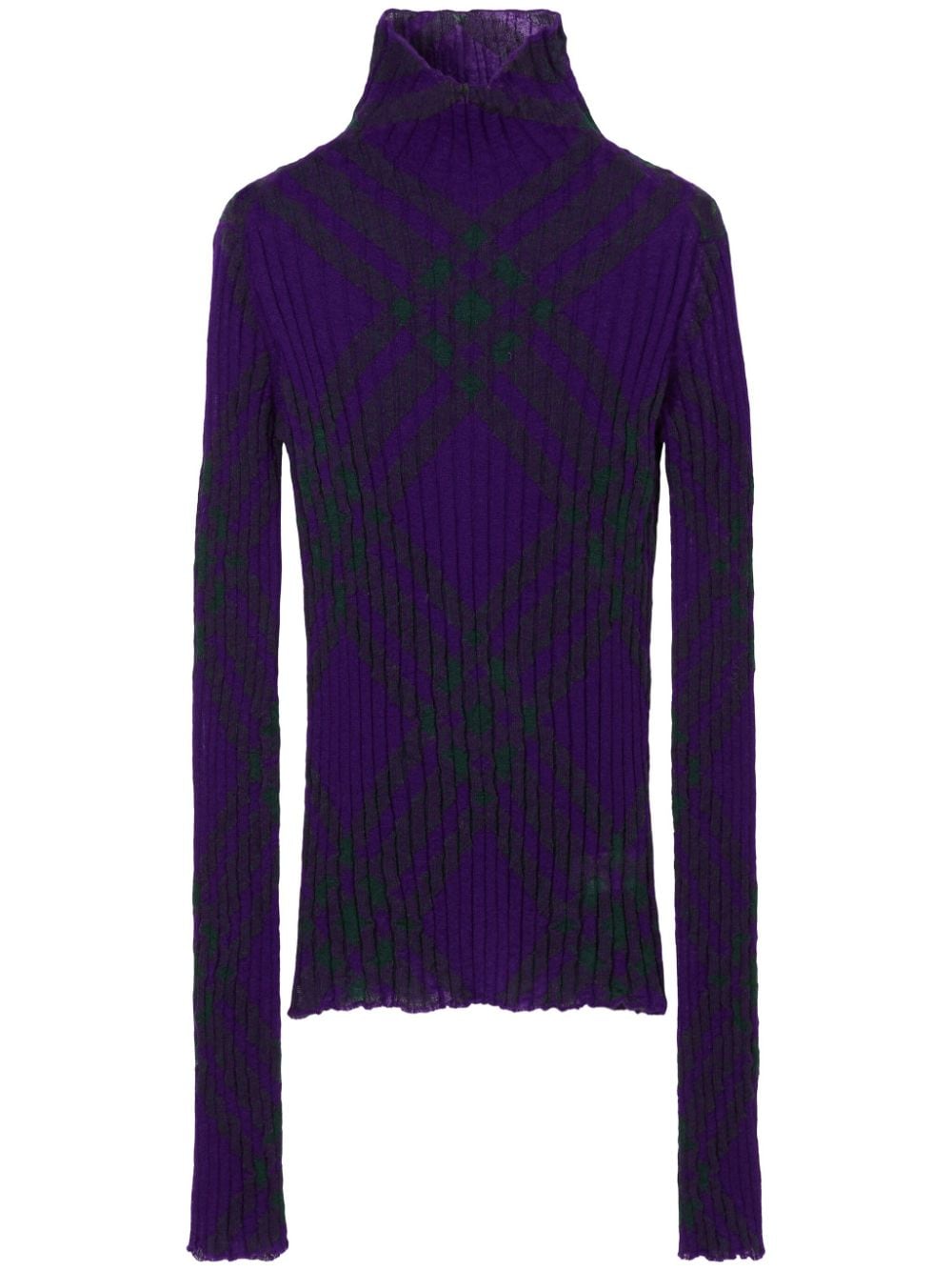 Burberry Karierter Pullover - Violett von Burberry