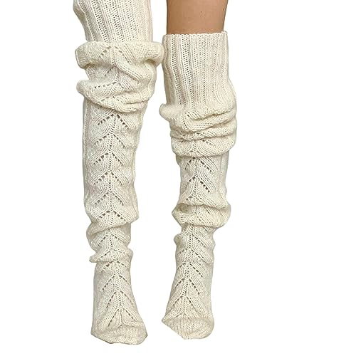 BuzkiK Teddy Legs Socks, Snuggs Cozy Socks, Over Knee High Fuzzy Plush Slipper Stockings, Warm Over Knee Snuggs Footwear, Fuzzy Legs, Long Fuzzy Socks von BuzkiK