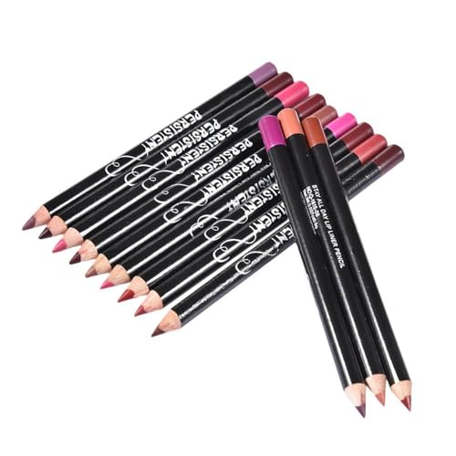 Lipliner 12 Farben Matte Nudetöne Lipliner Set Wasserfester Lippenkonturenstift Lang Anhaltende Lippenstift Lip Plumper Cremiger Lip Liner Stift Natürliches Lippen Makeup Lipliner Stift Für Frauen von Bvizyelck